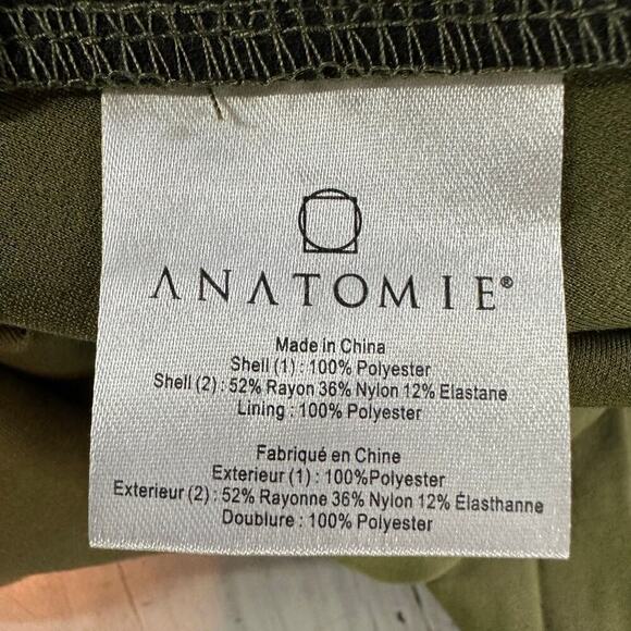 Anatomie Nariah Hybrid Utility Cargo Jacket Size Large Moss Green Belted Travel - Picture 7 of 13